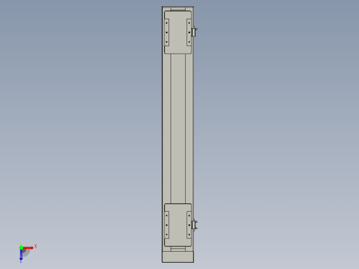 直线模组LHC14-S800-D设计图纸俯视缩略图
