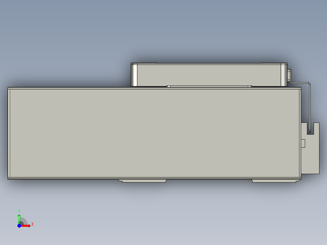 直线模组LHC14-S650-R设计图纸前视图