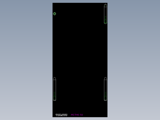 固定梢(有牙) MSTH-2D多系列多零件图纸模型
