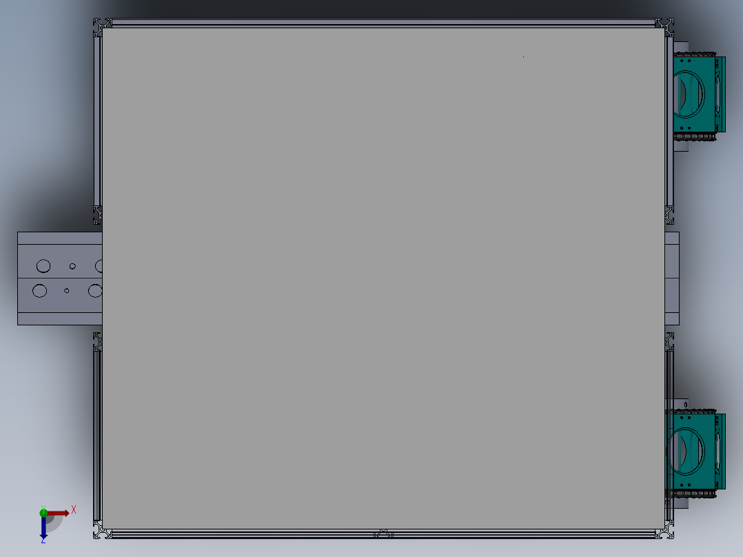 楼梯上下运输设备俯视图