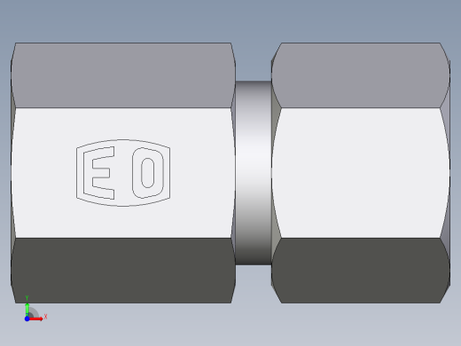 卡套式工业通用硬管接头EO_Swivel_connector_GAI10ZSM71前视缩略图