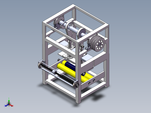 针刺机三维正等轴测缩略图
