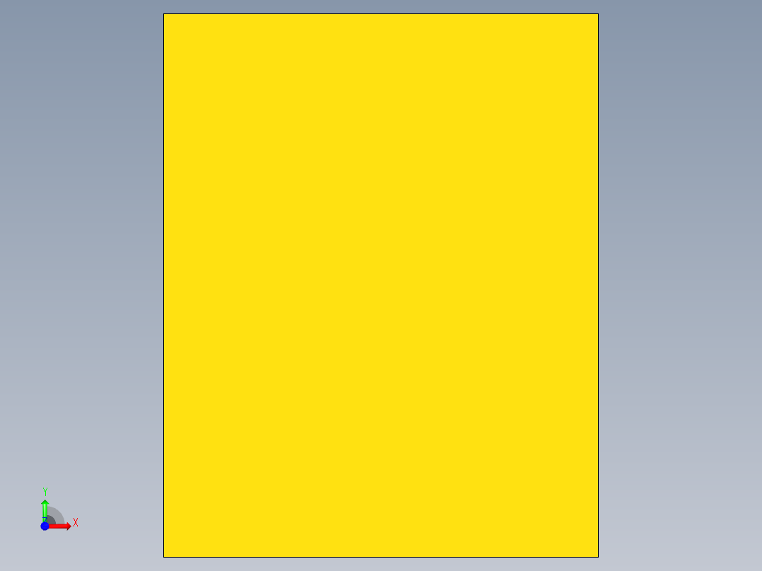 UG床头柜模型前视图