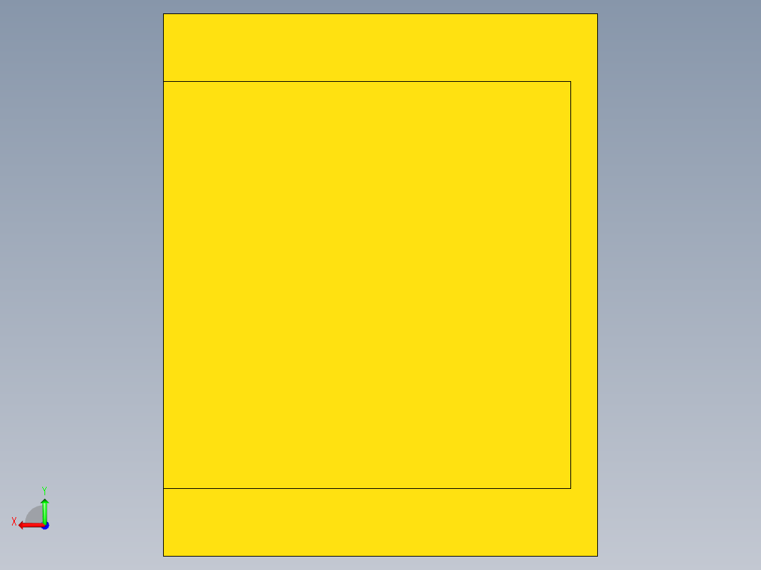 UG床头柜模型后视图