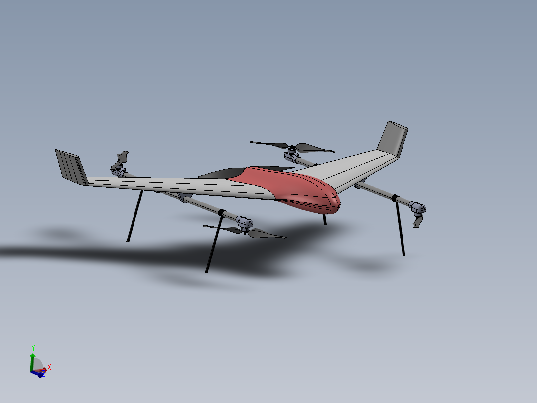 自主垂直起飞固定翼VTHT无人机