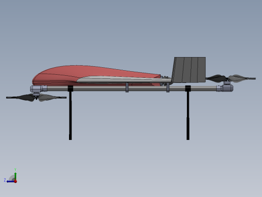 自主垂直起飞固定翼VTHT无人机右视缩略图