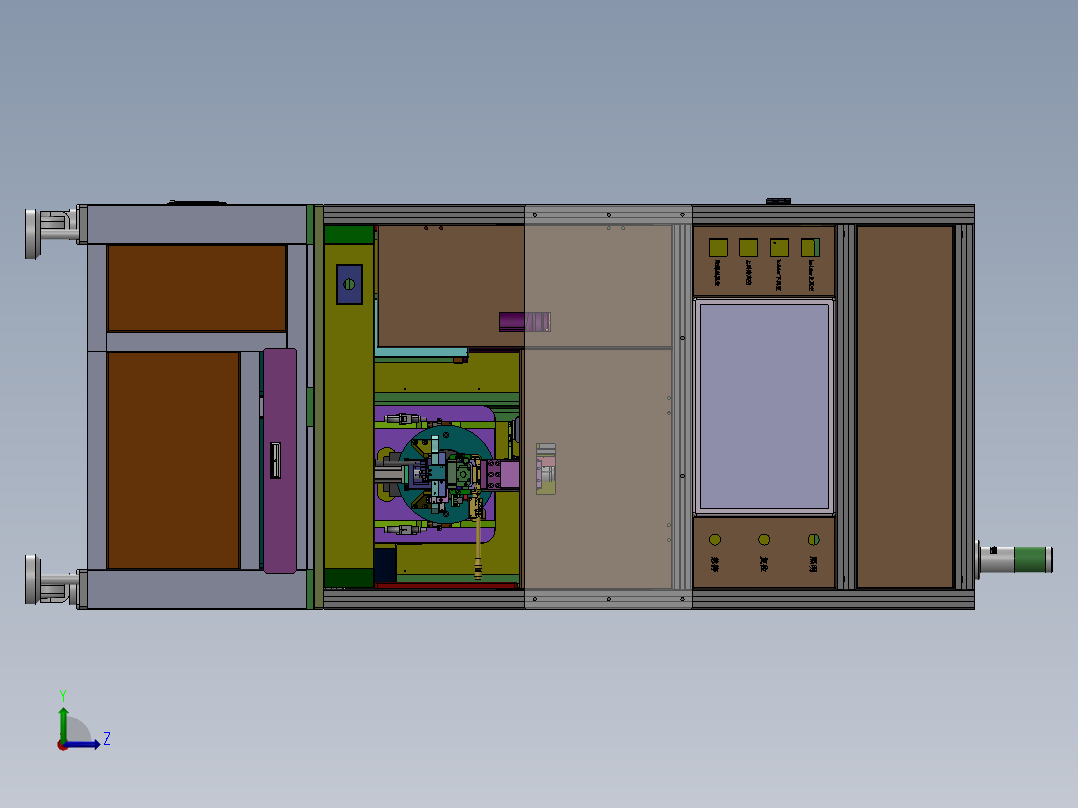 四轴CG侧面自动锁螺丝机sw18可编辑左视图