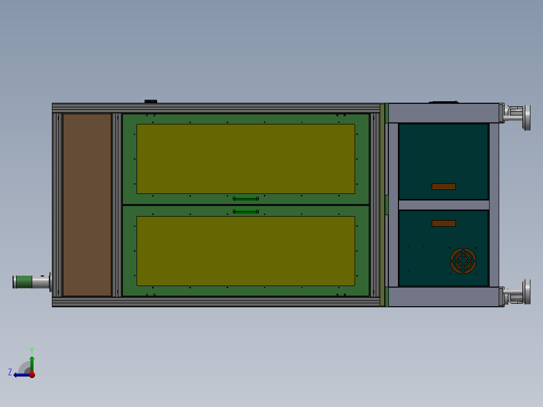 四轴CG侧面自动锁螺丝机sw18可编辑右视图