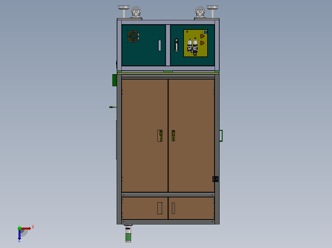 四轴CG侧面自动锁螺丝机sw18可编辑俯视图