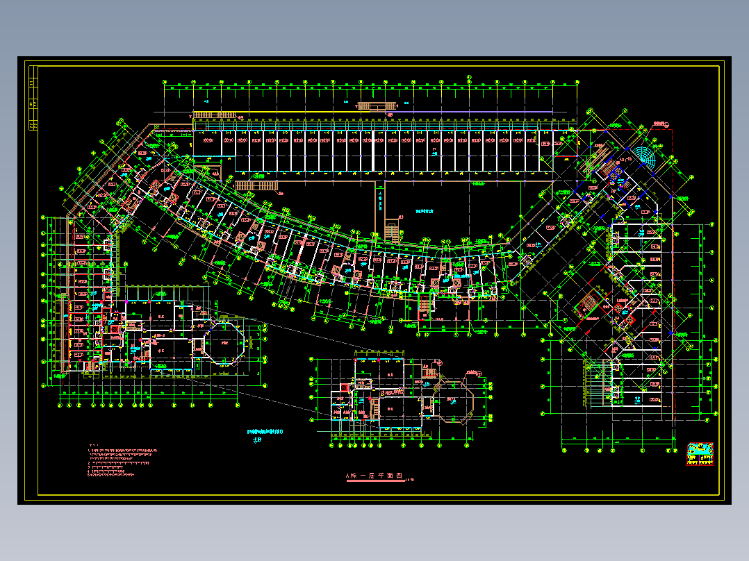 南方某高层住宅小区建筑施工图（商业步行街）