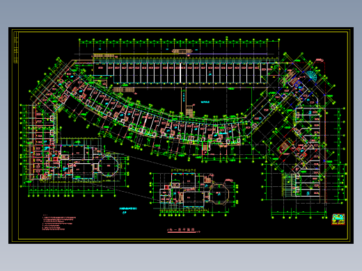南方某高层住宅小区建筑施工图（商业步行街）