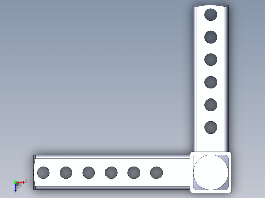 铁三通俯视缩略图