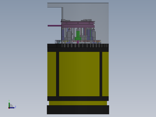 飞轮检测液压装置sw17可编辑左视缩略图