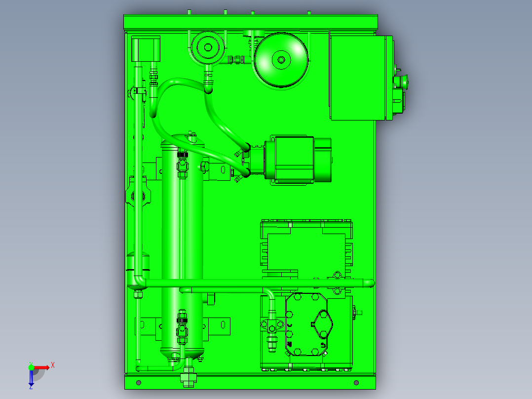 冰片机（片冰机）俯视图