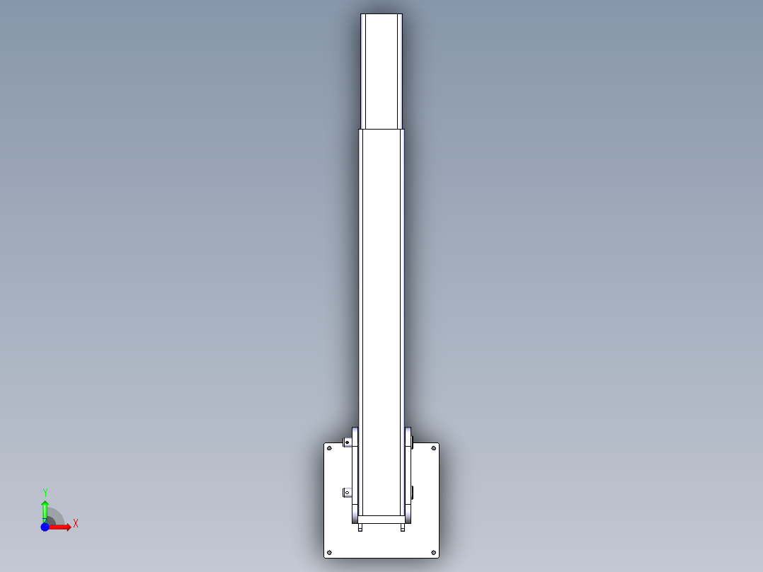 隐藏式皮卡起重机前视图
