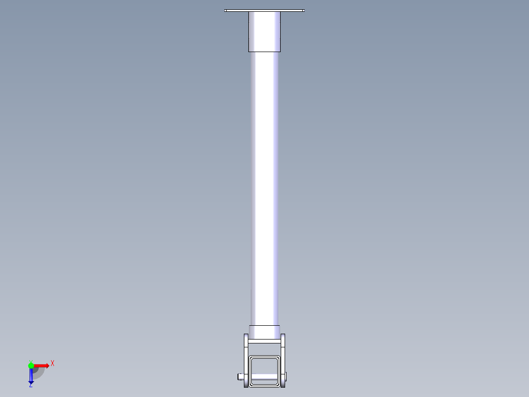 隐藏式皮卡起重机俯视图