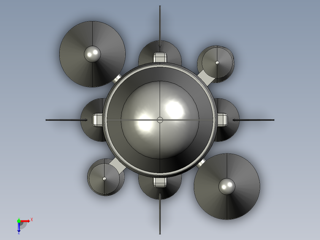 火箭正等轴测图