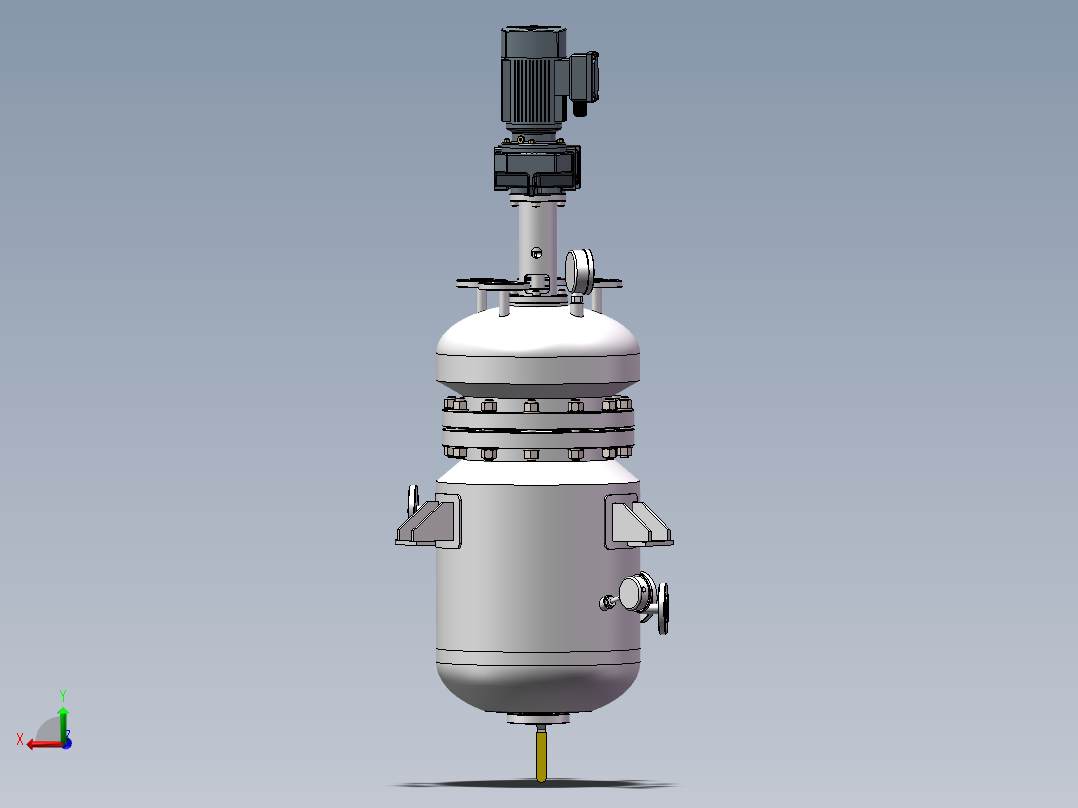 压力容积、25L反应釜主视图