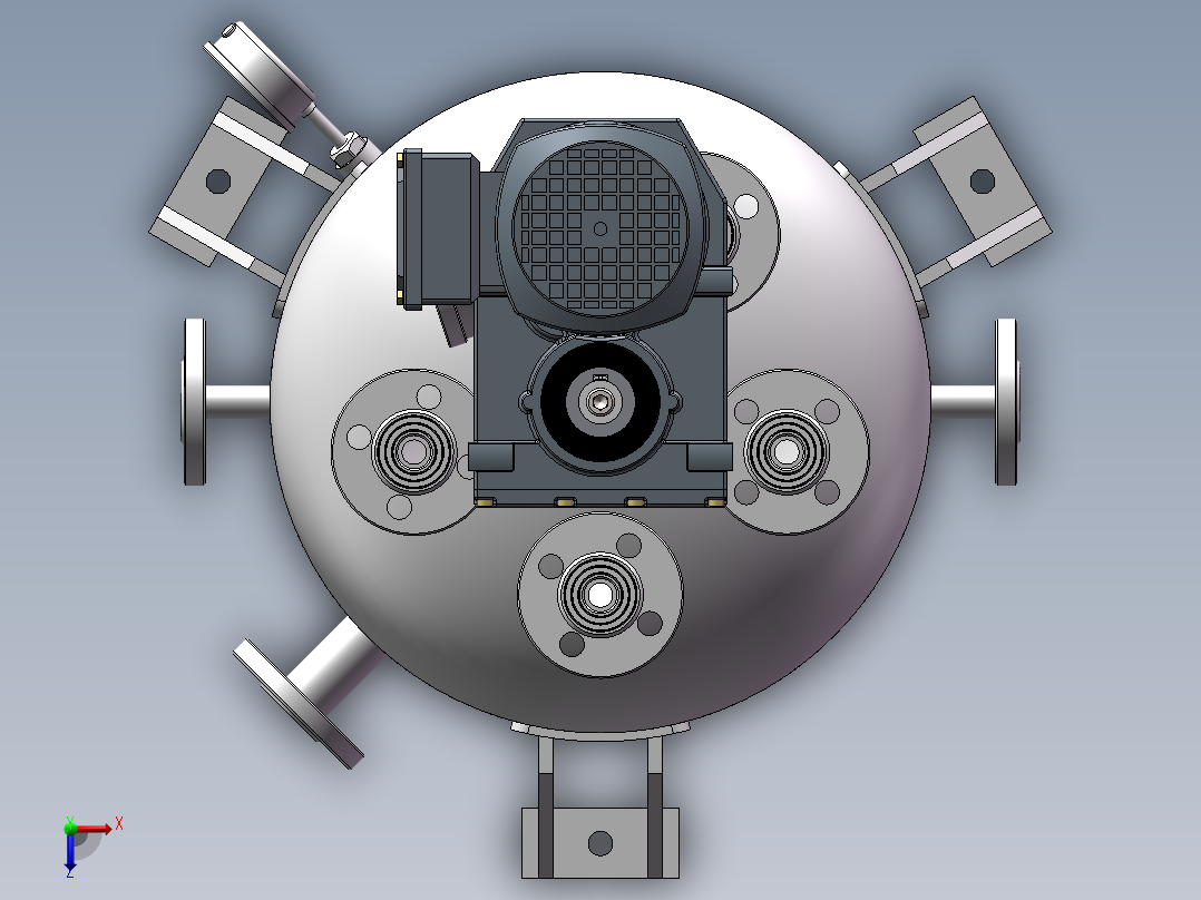 压力容积、25L反应釜俯视图