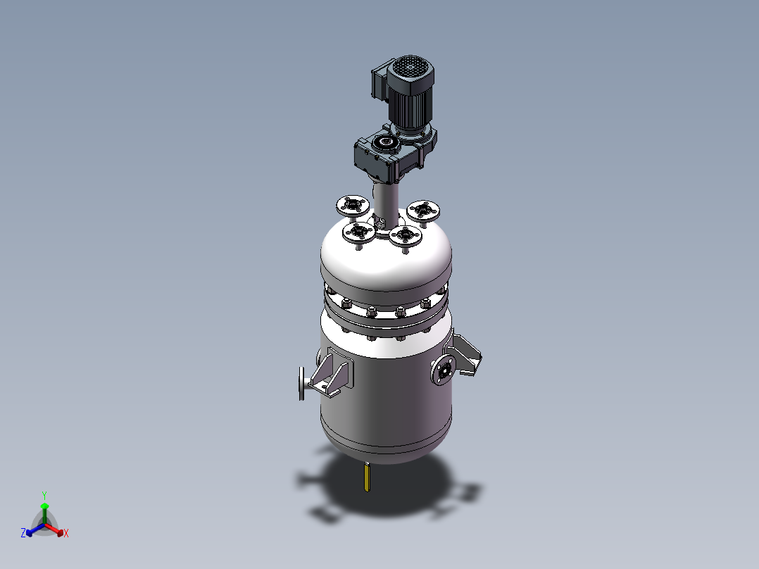 压力容积、25L反应釜正等轴测图