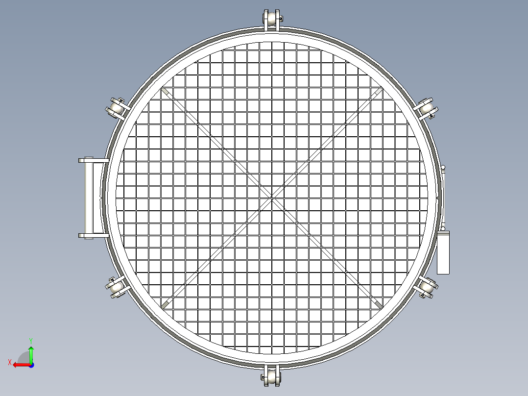 人孔manhole-800dia-1 4 X_T后视图