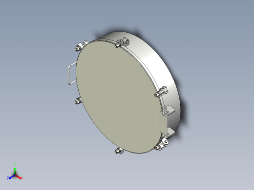 人孔manhole-800dia-1 4 X_T正等轴测缩略图