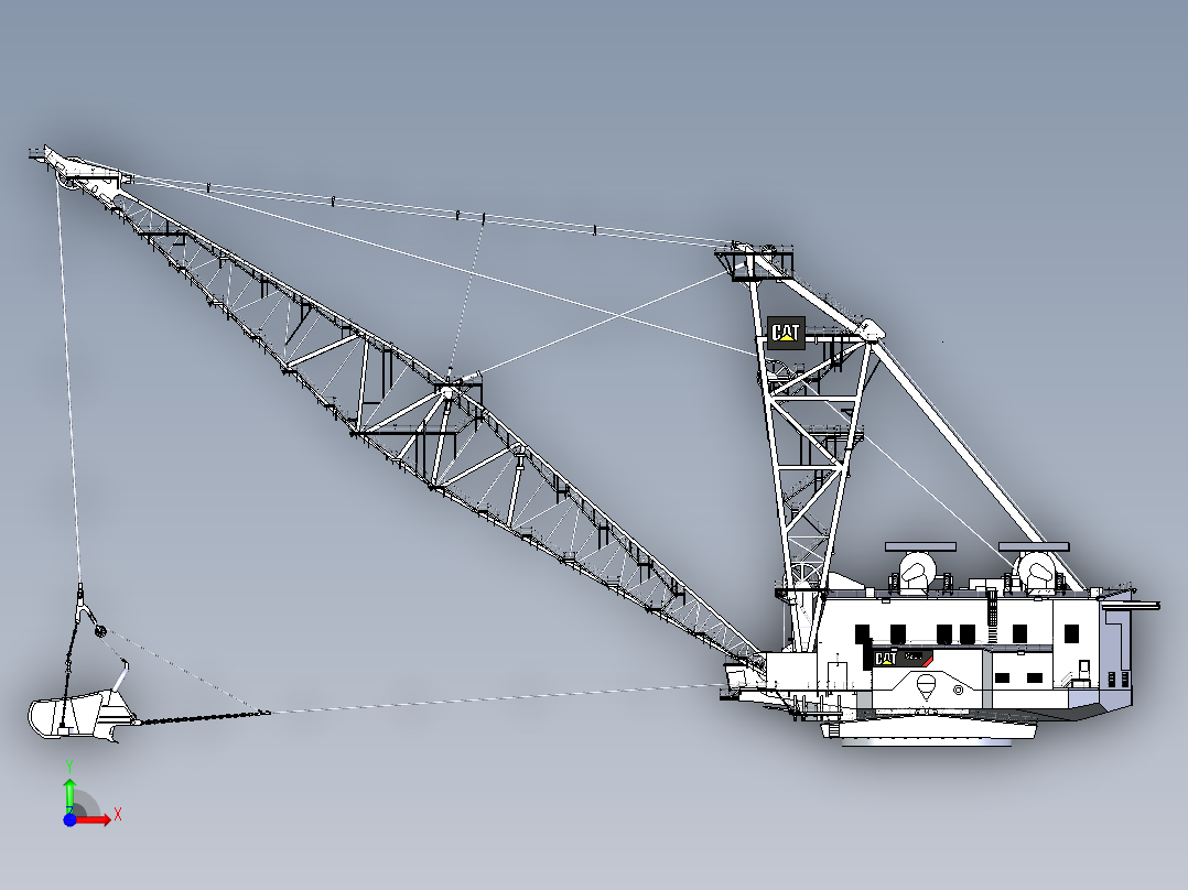 A0003111-挖掘机抓斗 8720前视图