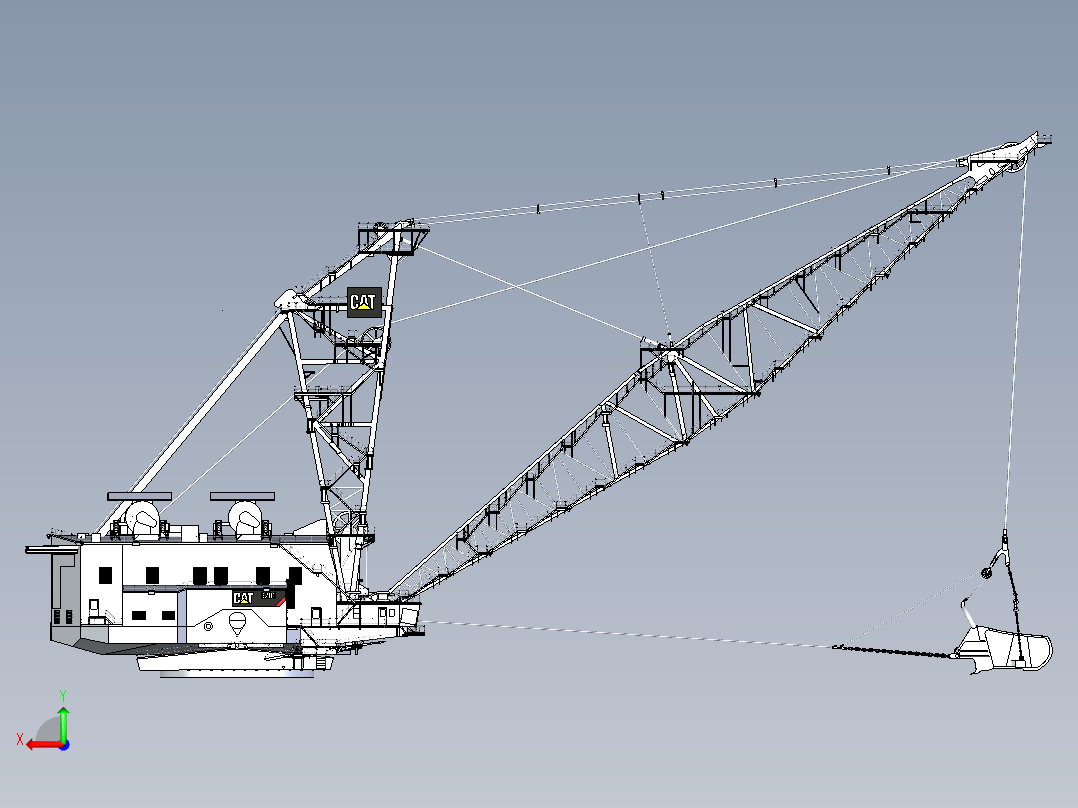 A0003111-挖掘机抓斗 8720后视图