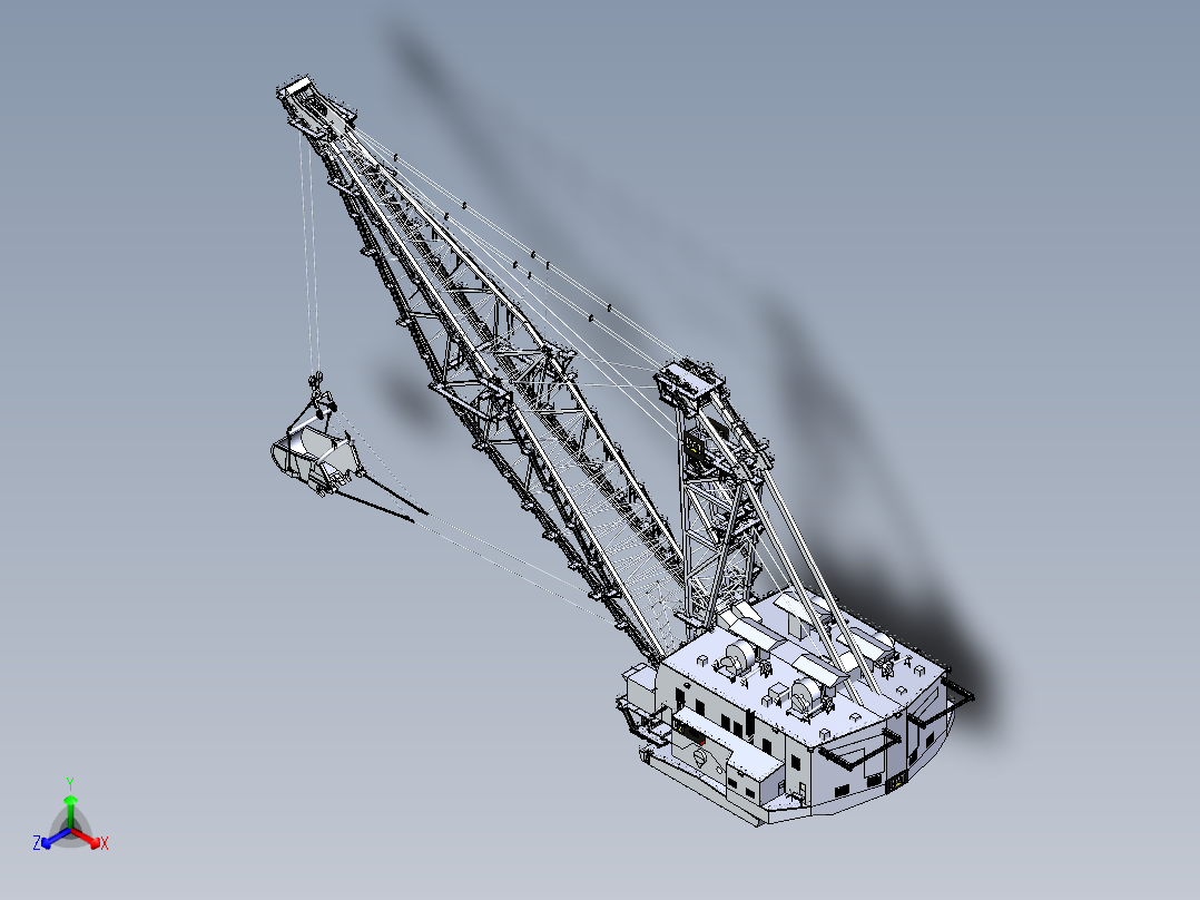A0003111-挖掘机抓斗 8720正等轴测图