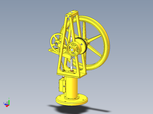 蒸汽机otto-langen-experimental-steam-模型格式为 sw