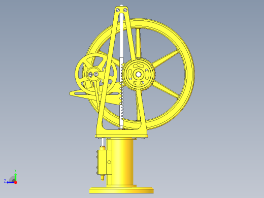 蒸汽机otto-langen-experimental-steam-模型格式为 sw右视缩略图