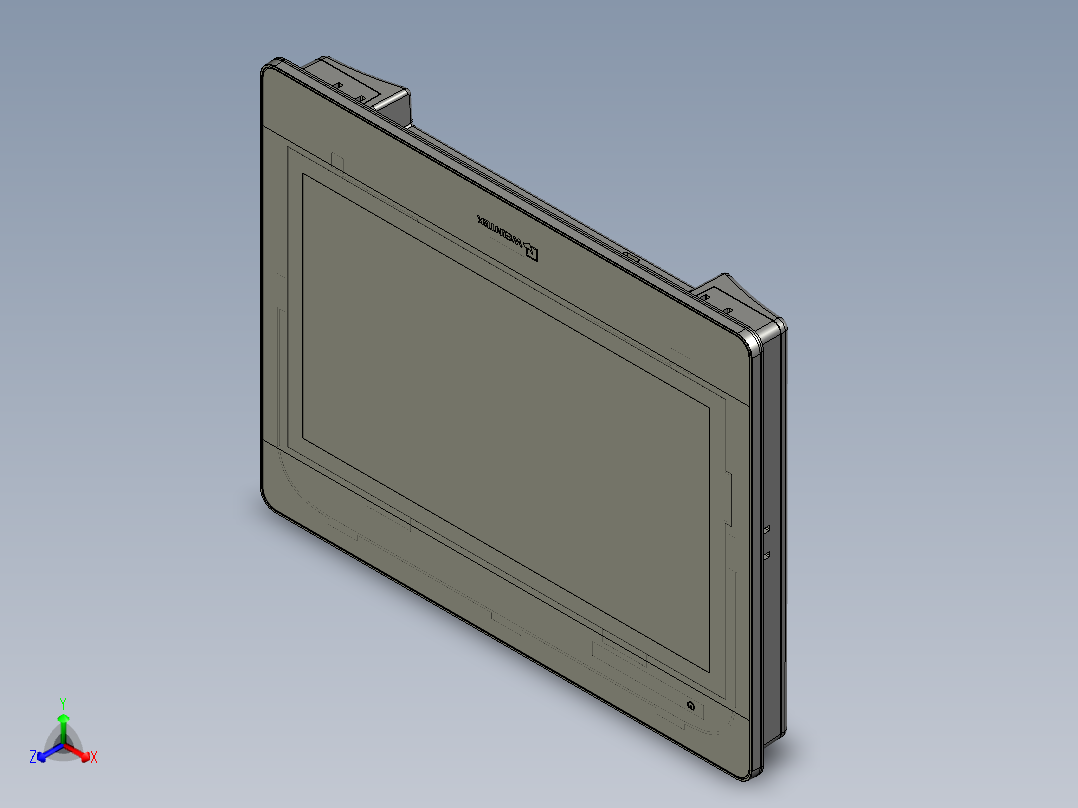 威纶触摸屏MT8102iE正等轴测图