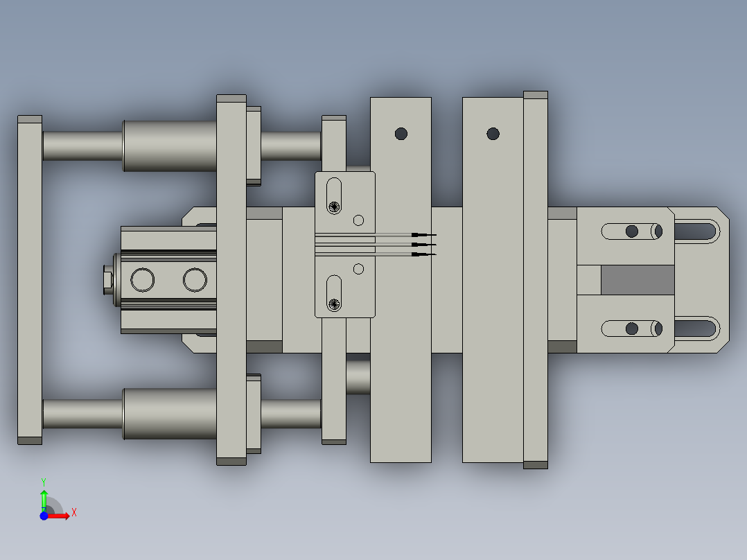 纵封装配前视图