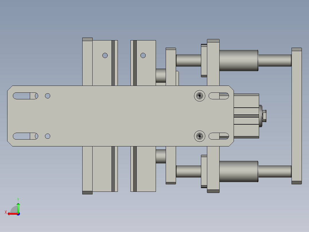 纵封装配后视图