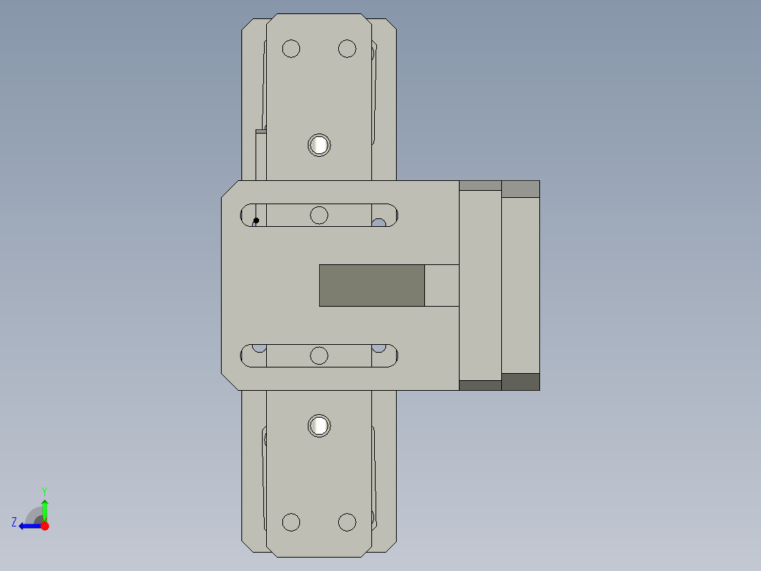 纵封装配右视图