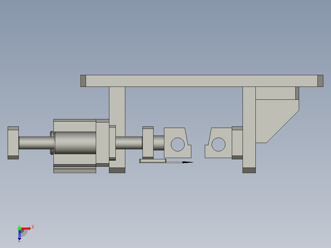 纵封装配俯视图