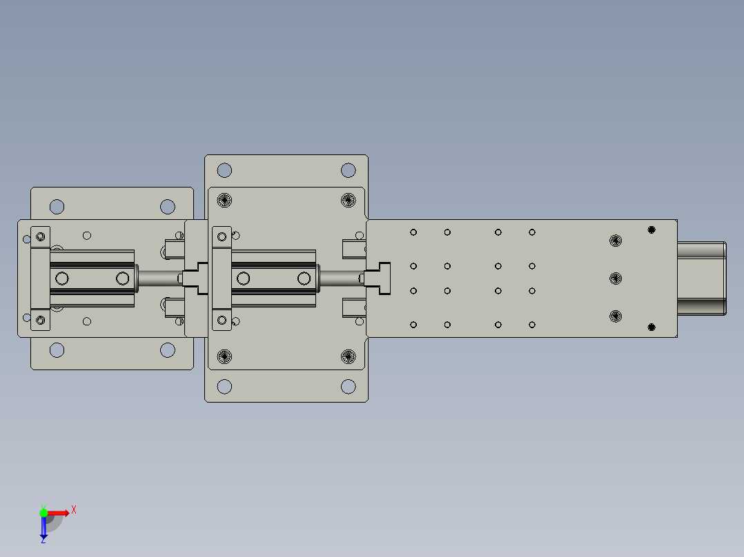 W000M4锁螺丝机构俯视图