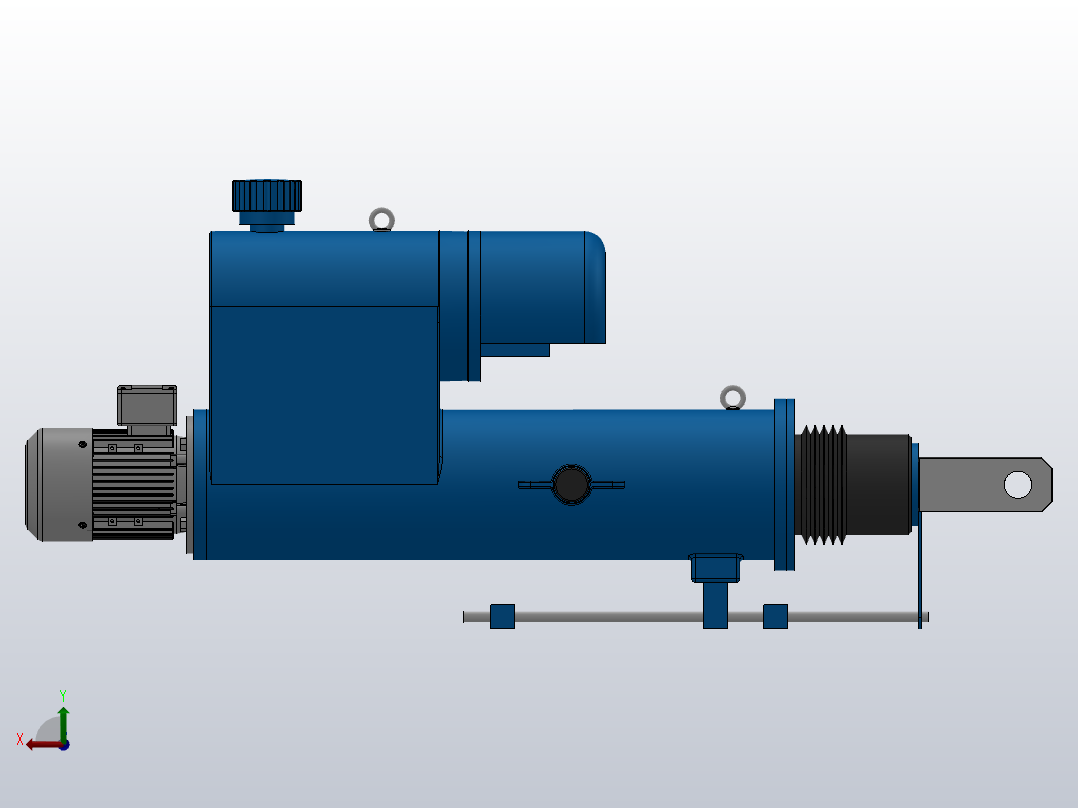 DYTC系列电液推杆DYTC2-1250-300／25ZL后视图
