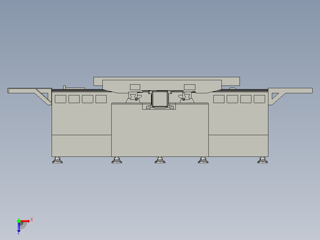 数控成形磨齿机俯视图