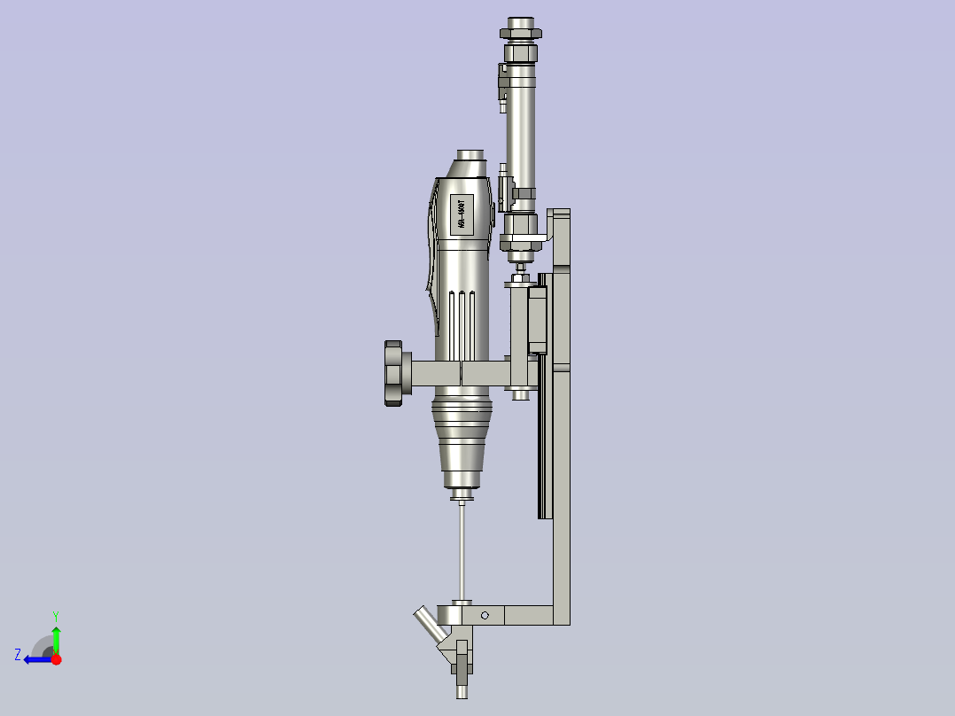 挂钩锁螺丝机构右视图