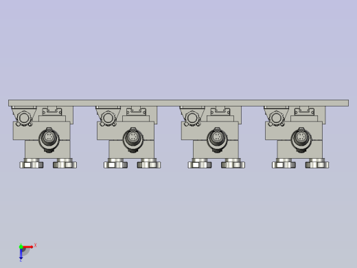 挂钩锁螺丝机构俯视缩略图