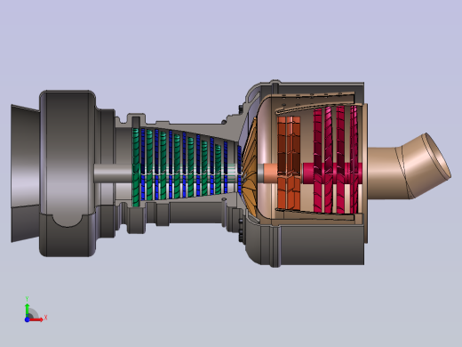 燃气轮机前视缩略图