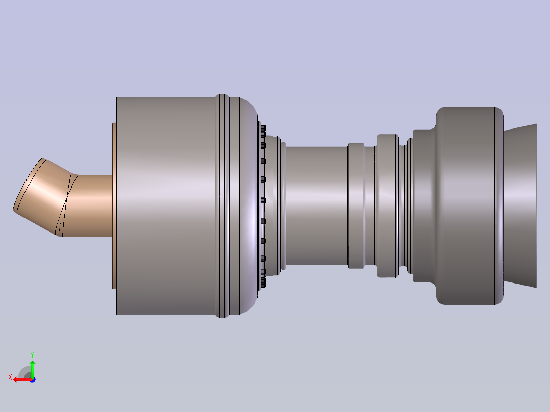燃气轮机后视图
