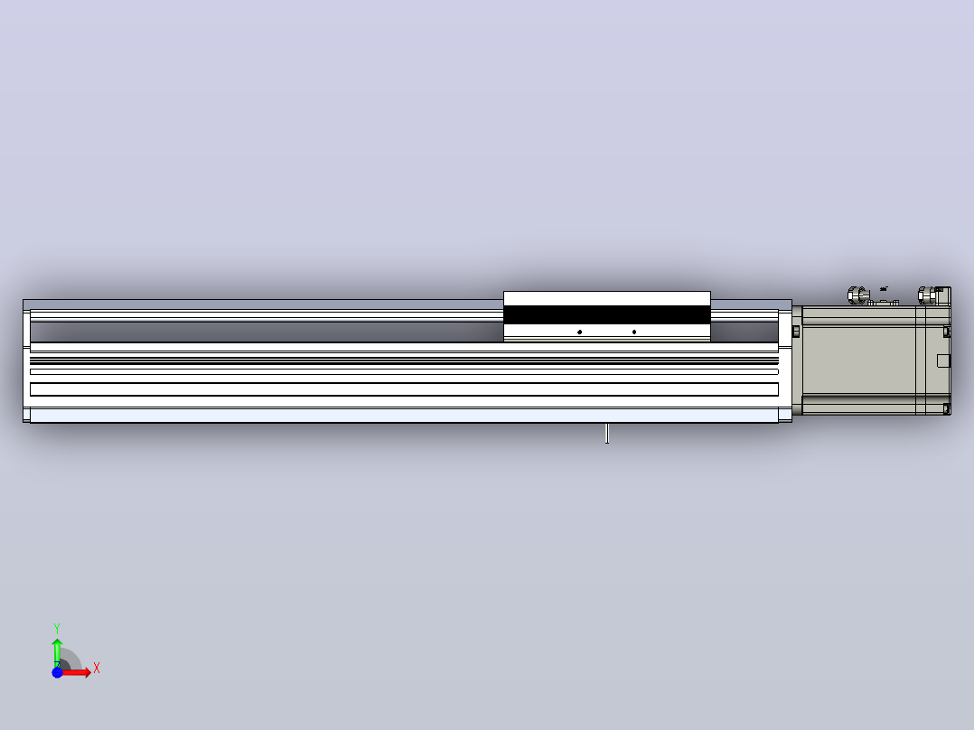 日规模组半封闭丝杆TPA-HNR-170T-2010C-L300-M-M75-N3前视图