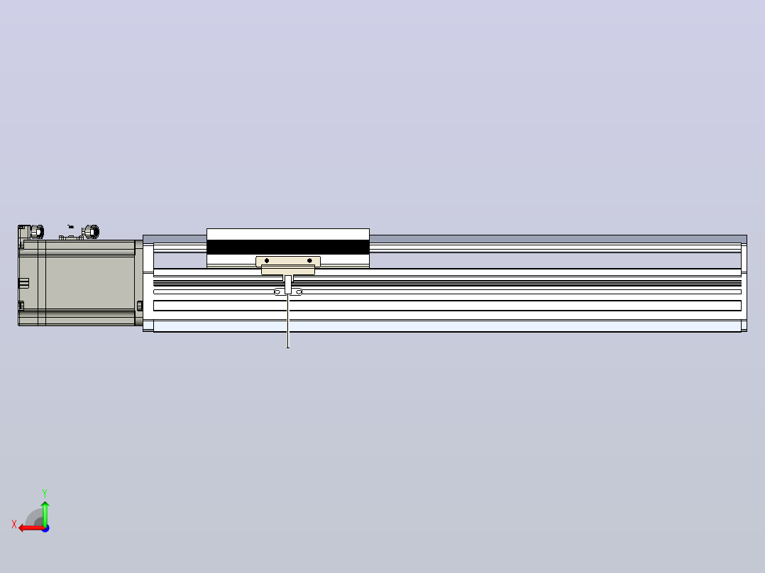 日规模组半封闭丝杆TPA-HNR-170T-2010C-L300-M-M75-N3后视图