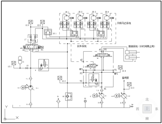70m自升式海上平台液压升降系统设计（SW+CAD+说明书+开题+任务书）缩略图