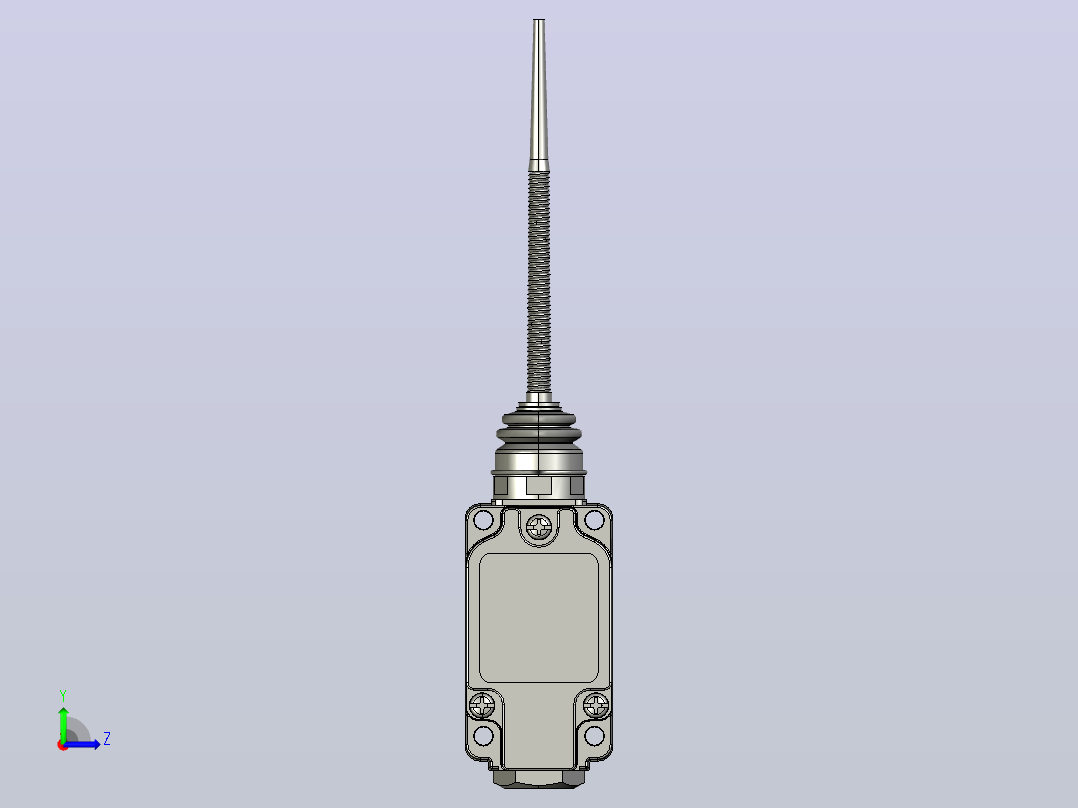 行程开关传感器TZ-5166左视图