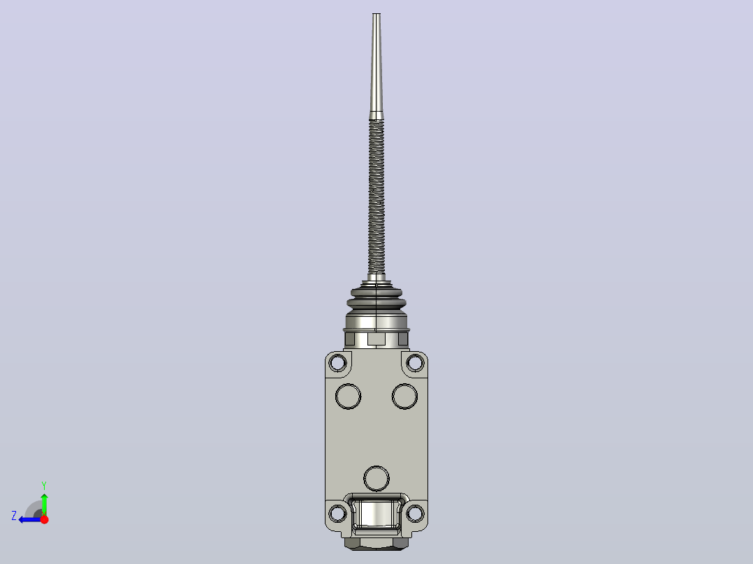 行程开关传感器TZ-5166右视图