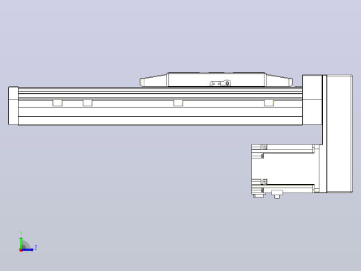 滚珠丝杠直线轴内置导轨TPA-GCR-170-2510C-L200-MP-M75-N3左视缩略图