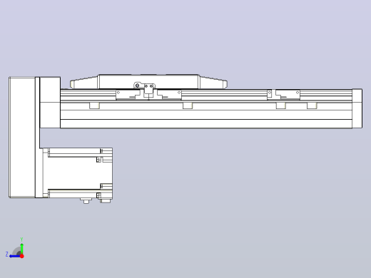 滚珠丝杠直线轴内置导轨TPA-GCR-170-2510C-L200-MP-M75-N3右视缩略图